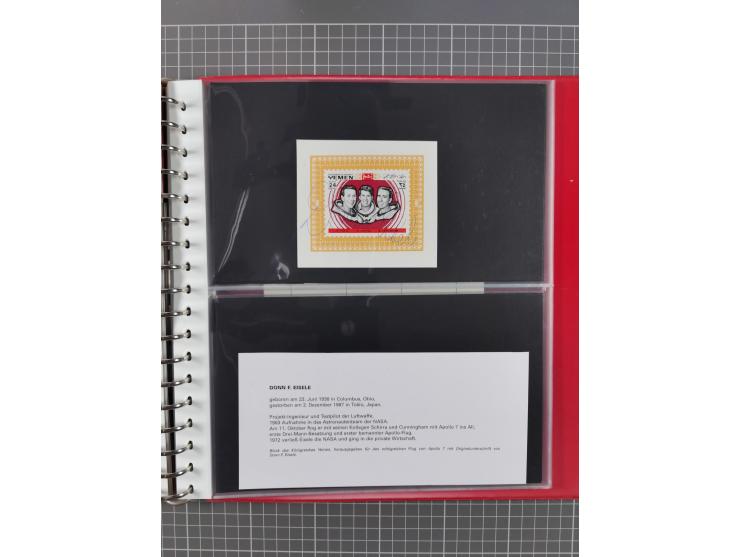 1960/2015, interessanter Bestand mit Motiv-Marken und Blocks, FDC, SST und Sonderbelege, meist bis ca. 1990, dazu Autographen