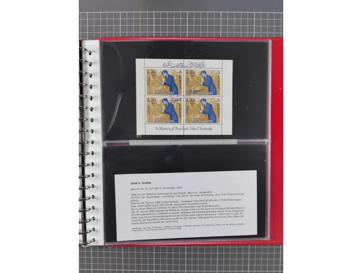 1960/2015, interessanter Bestand mit Motiv-Marken und Blocks, FDC, SST und Sonderbelege, meist bis ca. 1990, dazu Autographen