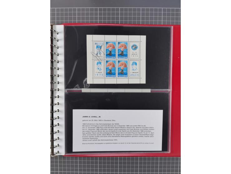 1960/2015, interessanter Bestand mit Motiv-Marken und Blocks, FDC, SST und Sonderbelege, meist bis ca. 1990, dazu Autographen