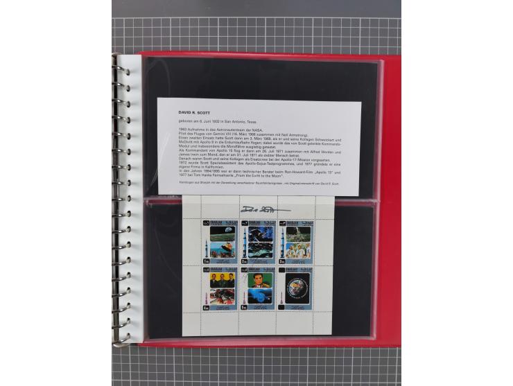 1960/2015, interessanter Bestand mit Motiv-Marken und Blocks, FDC, SST und Sonderbelege, meist bis ca. 1990, dazu Autographen