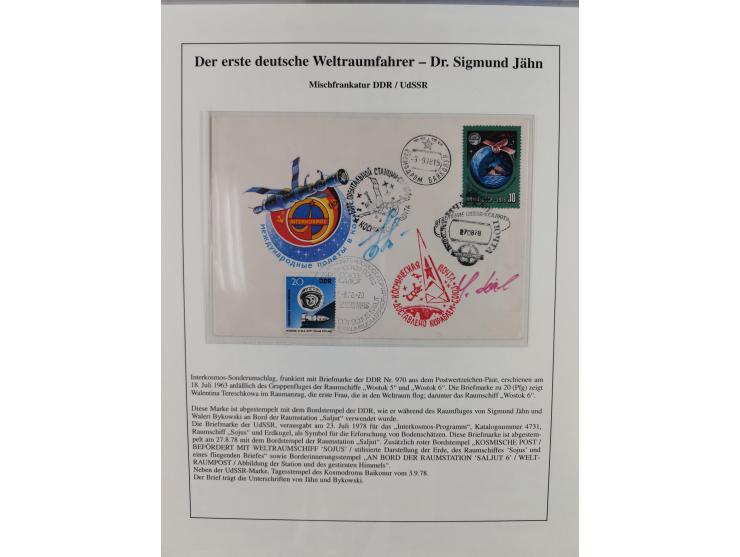 1960/2015, interessanter Bestand mit Motiv-Marken und Blocks, FDC, SST und Sonderbelege, meist bis ca. 1990, dazu Autographen