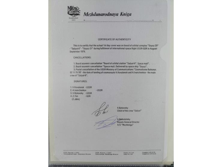 1960/2015, interessanter Bestand mit Motiv-Marken und Blocks, FDC, SST und Sonderbelege, meist bis ca. 1990, dazu Autographen