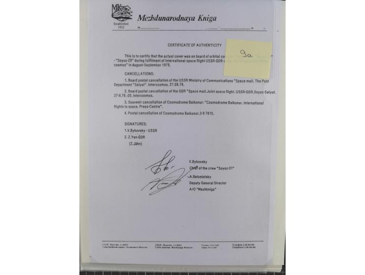 1960/2015, interessanter Bestand mit Motiv-Marken und Blocks, FDC, SST und Sonderbelege, meist bis ca. 1990, dazu Autographen