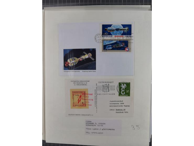 1960/2015, interessanter Bestand mit Motiv-Marken und Blocks, FDC, SST und Sonderbelege, meist bis ca. 1990, dazu Autographen