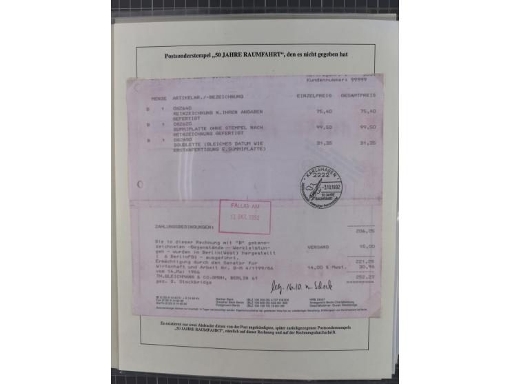 1960/2015, interessanter Bestand mit Motiv-Marken und Blocks, FDC, SST und Sonderbelege, meist bis ca. 1990, dazu Autographen