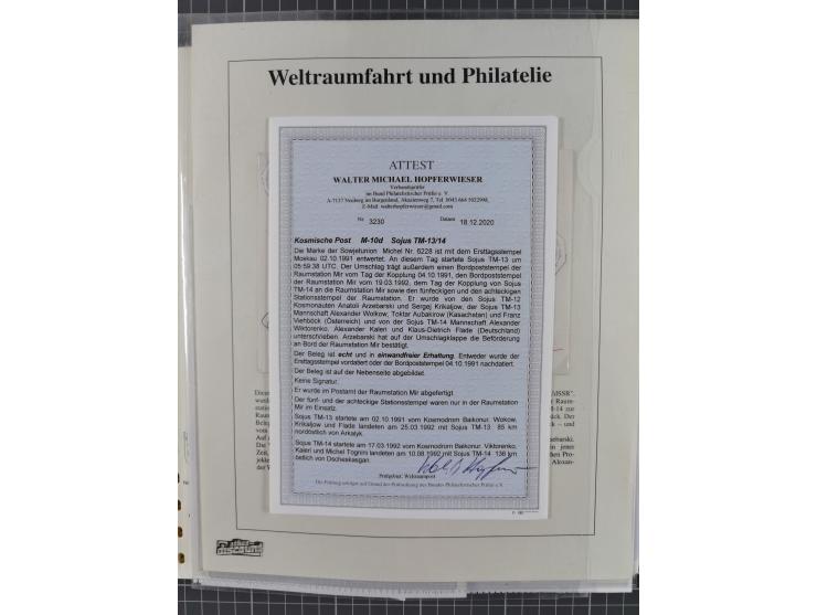 1960/2015, interessanter Bestand mit Motiv-Marken und Blocks, FDC, SST und Sonderbelege, meist bis ca. 1990, dazu Autographen