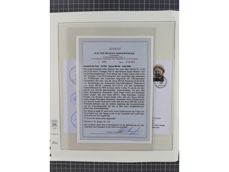 1960/2015, interessanter Bestand mit Motiv-Marken und Blocks, FDC, SST und Sonderbelege, meist bis ca. 1990, dazu Autographen