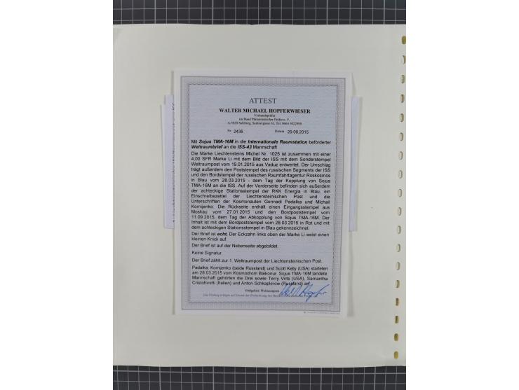 1960/2015, interessanter Bestand mit Motiv-Marken und Blocks, FDC, SST und Sonderbelege, meist bis ca. 1990, dazu Autographen