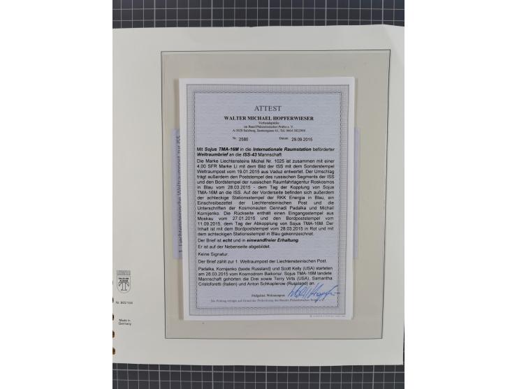 1960/2015, interessanter Bestand mit Motiv-Marken und Blocks, FDC, SST und Sonderbelege, meist bis ca. 1990, dazu Autographen