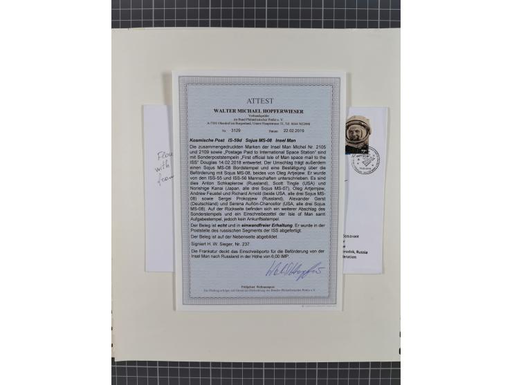 1960/2015, interessanter Bestand mit Motiv-Marken und Blocks, FDC, SST und Sonderbelege, meist bis ca. 1990, dazu Autographen