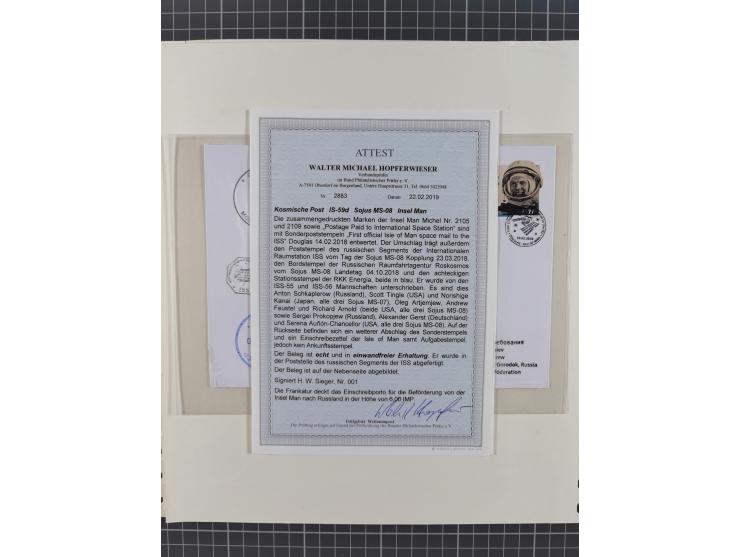 1960/2015, interessanter Bestand mit Motiv-Marken und Blocks, FDC, SST und Sonderbelege, meist bis ca. 1990, dazu Autographen