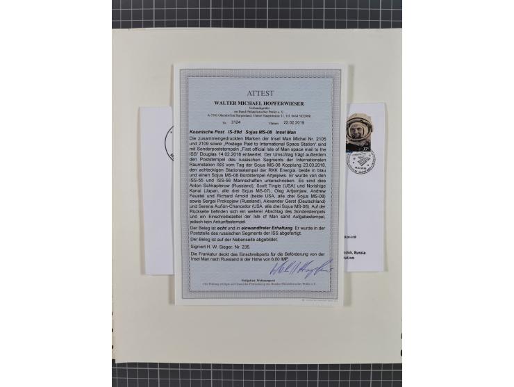 1960/2015, interessanter Bestand mit Motiv-Marken und Blocks, FDC, SST und Sonderbelege, meist bis ca. 1990, dazu Autographen