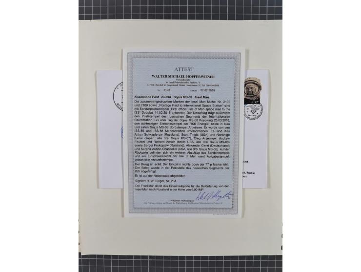 1960/2015, interessanter Bestand mit Motiv-Marken und Blocks, FDC, SST und Sonderbelege, meist bis ca. 1990, dazu Autographen