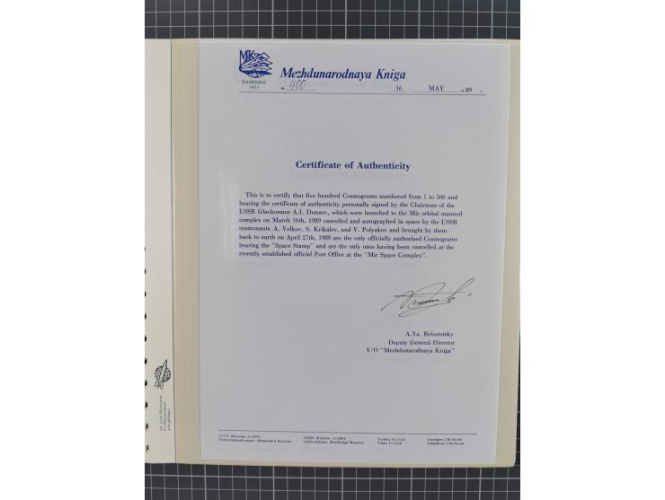 1960/2015, interessanter Bestand mit Motiv-Marken und Blocks, FDC, SST und Sonderbelege, meist bis ca. 1990, dazu Autographen
