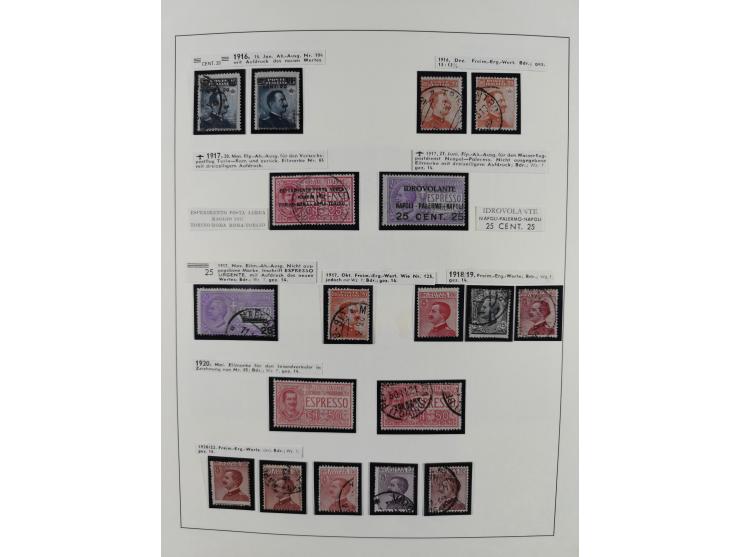 1861/1944, mixed collection starting with Naples, with many better and complete sets, further postage dues, airmail stamps, i