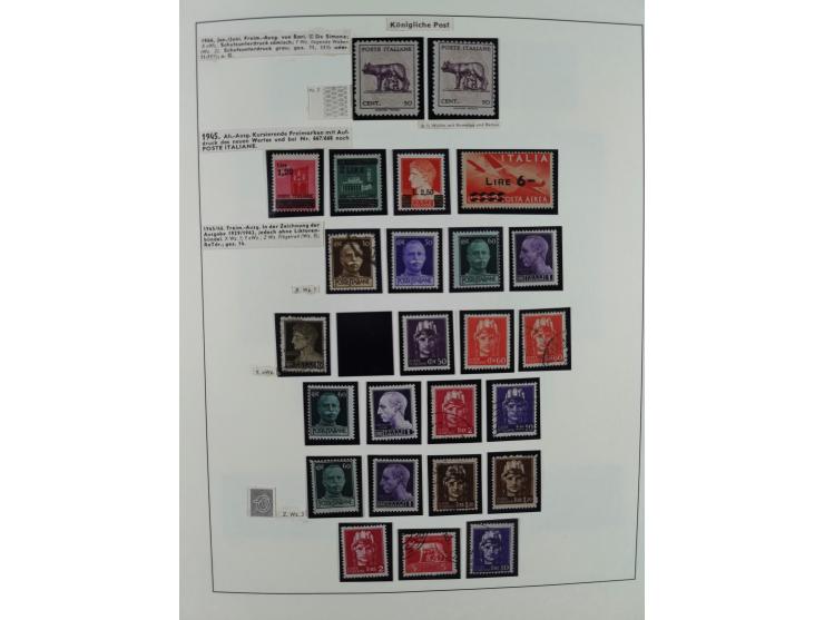 1861/1944, mixed collection starting with Naples, with many better and complete sets, further postage dues, airmail stamps, i