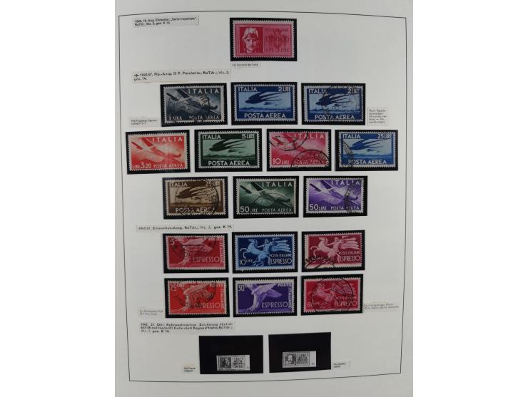 1861/1944, mixed collection starting with Naples, with many better and complete sets, further postage dues, airmail stamps, i