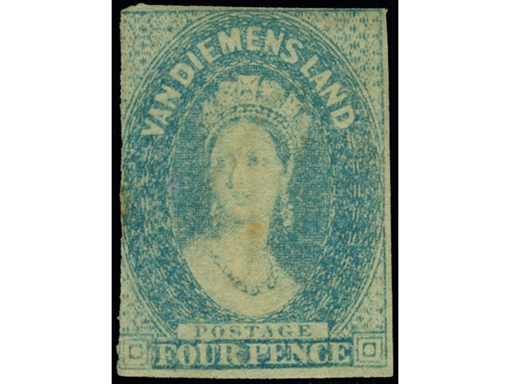 1857-67, Six stamps 1 d., 2 d. and 4 d., all unused no gum, minor faults and closed margins, an attractive study group