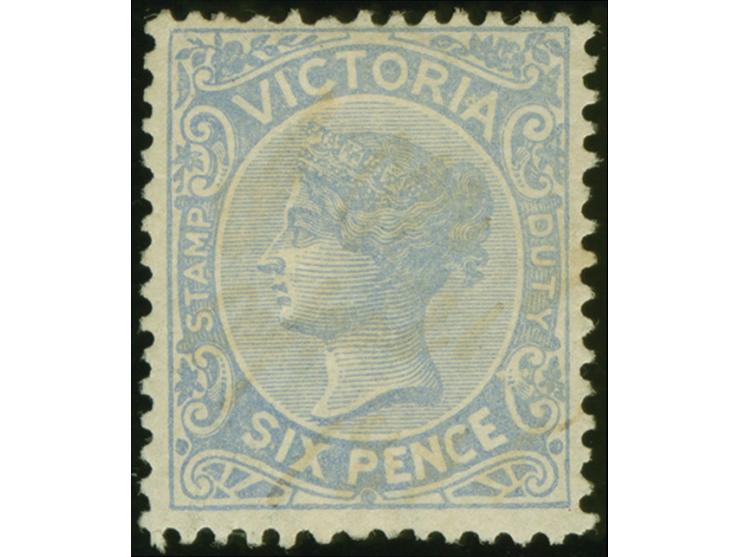 1885-95, 6 d. bright blue, wmk. V over Crown, perf. 12½, fresh and fine, part og. SG £ 140

