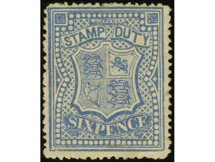 1884-96, 6 d. ultramarine, wmk. V over Crown, perf. 12½, mint regummed, fresh colour and fine. SG £ 225
