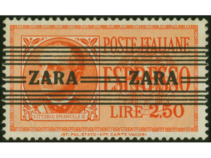 Eilmarken 1,25-2,50L, Type I, einheitlich von den Druckfeldern 55-56, postfrisch, tadellos, sign.