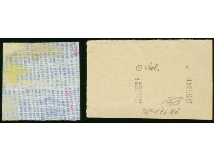 “LÜDERITZBUCHT ***” in Violett mit handschriftlichem Datum “12.1.96” auf Krone/Adler 20 Pfennig violettultramarin auf Briefst