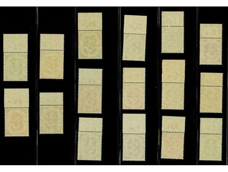 1951, Posthorn 2-90 Pfg., kpl. mit Oberrand, postfrisch und ungefaltet, tadellos, unsigniert mit Fotoattest A. Schlegel BPP (