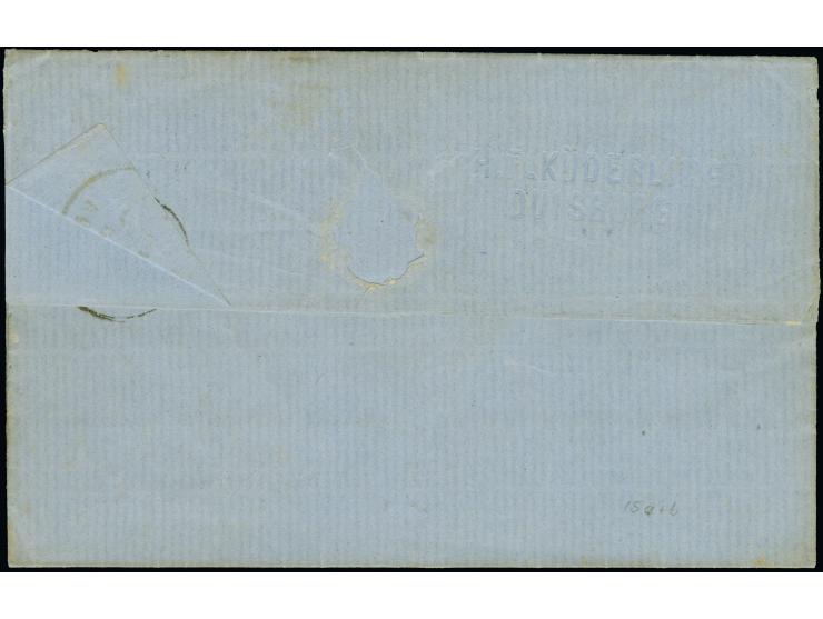 "DUISBURG 17 9 65", großer DKr. auf 2 Werten Wappen 6 Pfennig rotorange bzw. trüborange zusammen auf komplettem Faltbrief nac