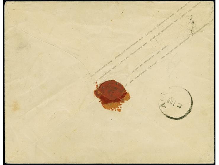 1859, Sternpatte, Umschlag 2 Sgr. blau mit sauberem Ra2 "GUBEN 27 11" nach Lauban, mit Ausgabestempel. Schöne Erhaltung. Selt