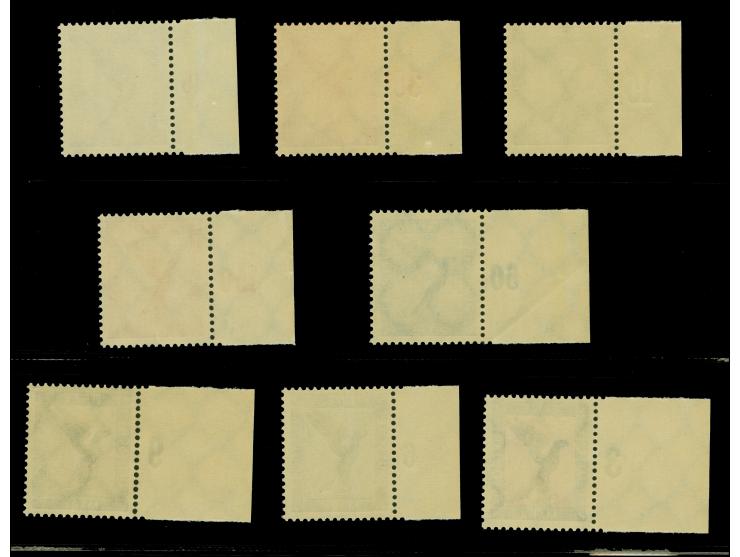 1926, Steinadler 5 Pfg.-3 M., kpl., einheitlich mit linkem Seitenrand, postfrisch und tadellos, unsigniert mit Fotoattest A. 