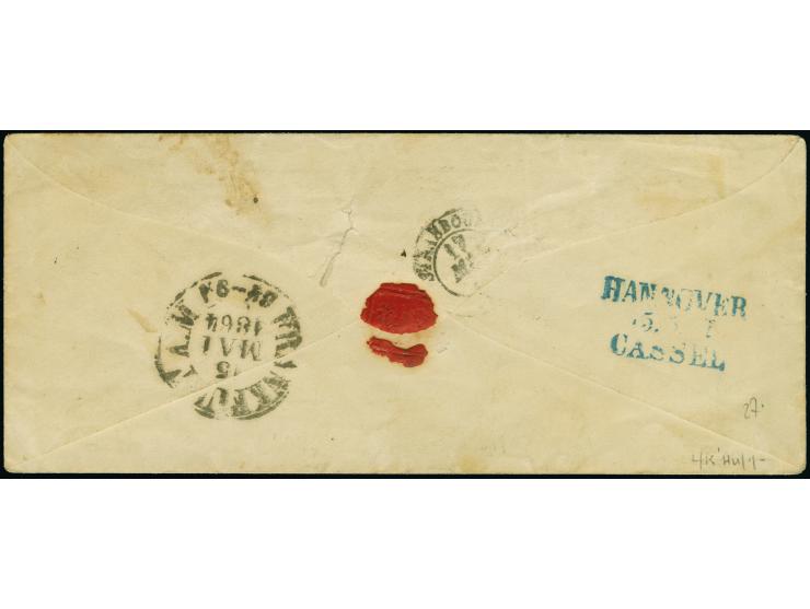 ½ Gr., oben berührt, sonst voll- bis breitrandig, mit Kopfausgabe 3 Groschen braun, voll-bis breitrandig, und durchstochener 