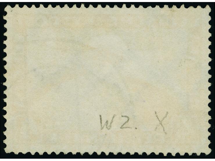 1928, Zeppelin 4 Mark mit stehendem Wasserzeichen (2X), sauber gestempelt “(EIS)ENACH 2 …2.12.35”, Marke oben mit kleiner Zah