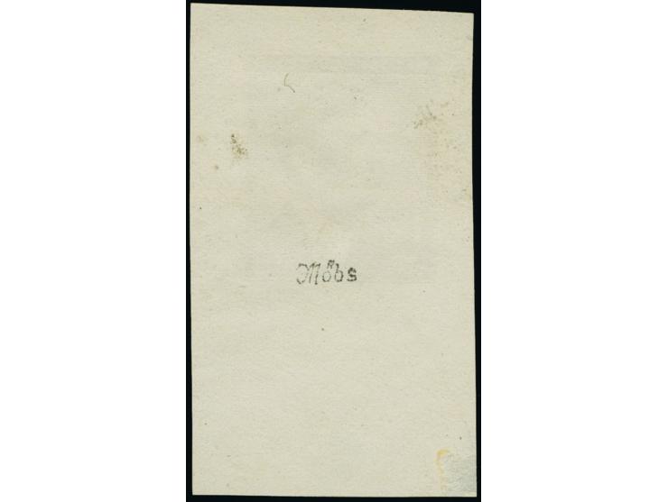 1942, Hitler 1,50 K. hellkarminbraun als Einzelabzug auf ungummiertem Papier, im Unterrand mit Wappensiegel der Druckerei, ta