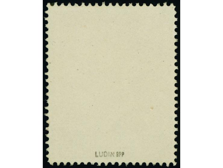 1941, Hitler 12 Gr., Farbprobe in dunkelrotorange, Linienzähnung 12, ohne Gummi, zwei gering verkürzte Zähne, sonst tadellos,