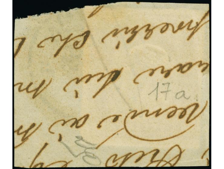 1858, 80c dark orange bistre, large-margin single, tied to piece by Genova c.d.s. (7 Oct, 1859), very fine, signed Alberto Di