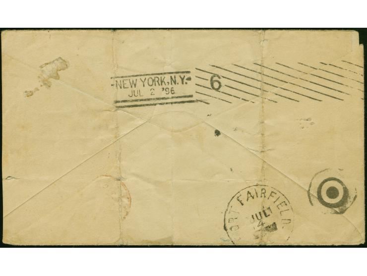 1892, BESKENTA: 1 pia. blue on envelope tied by blue "BESKENTA POSTA SUBESI" all arabic type cancellation (Coles-Walker No.79