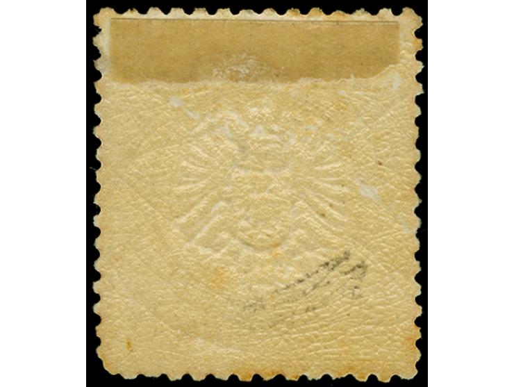 9 Kr. braun, farbfrisch und gut geprägt, leicht Eckrund sonst üblich gezähnt, sauber ungebraucht, geringe Alterstönung, sonst