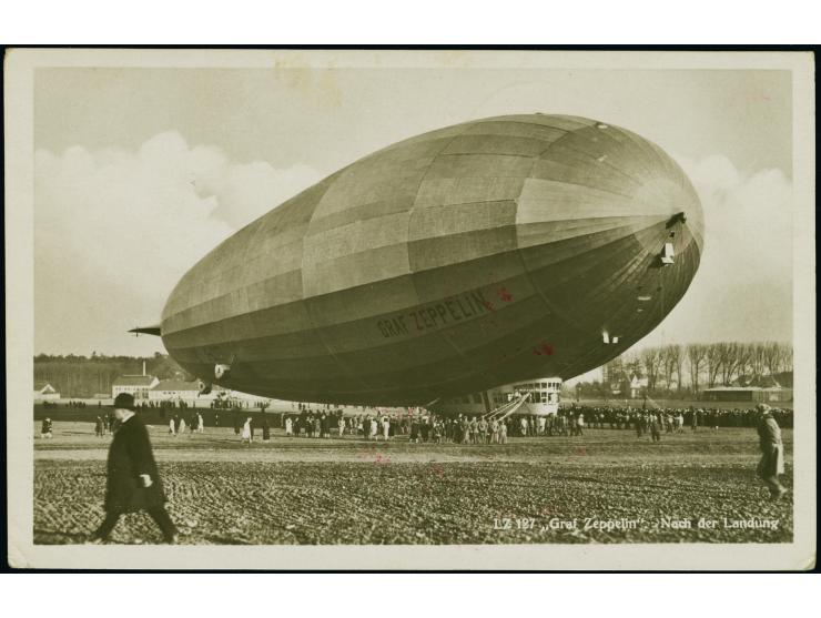 1931, Landungsfahrt nach Ägypten, Fotokarte mit Barfrankatur 1 RM und Bordpoststempel vom 10.4., verschickt vom Navigator Ant