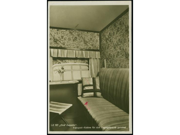 1931, Landungsfahrt nach Ägypten, Fotokarte mit Barfrankatur 1 RM und Bordpoststempel vom 10.4., verschickt vom Navigator Kla