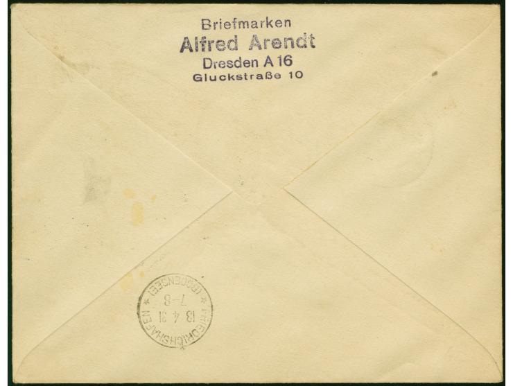 1931, Landungsfahrt nach Ägypten, ägyptische Post, Rückfahrt mit Sonderstempel “CAIRO”, Ganzsachenumschlag 5 M. mit Sondermar