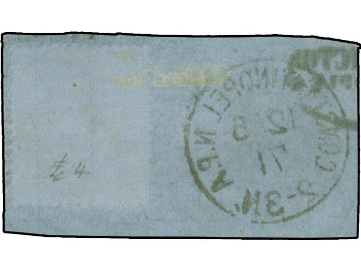 ½ Gr. orange, farbfrisch mit klarem EKr. “CONSTANTINOPEL N.P.A. 12.5.71” auf Briefstück, in tadelloser Erhaltung, Fotoattest 