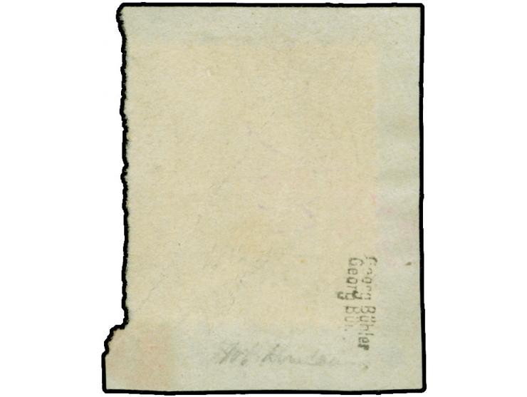 ¼ Gr. lebhaftbräunlichlila, farbfrisch und gut gezähnt mit EKr. “CONSTANTINOPEL (N.P.A.) 22…70” auf Briefstück, ein vermeintl