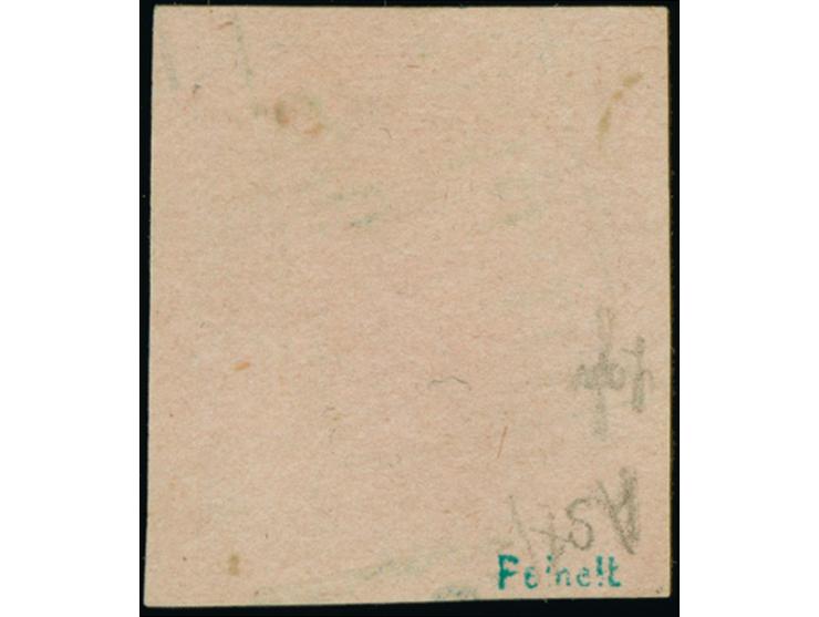 2 Gr. auf mattrötlichkarmin, farbfrisch und breit- bis überrandig, sauber entwertet durch Ra2 von Heppens. Ein schönes Stück 