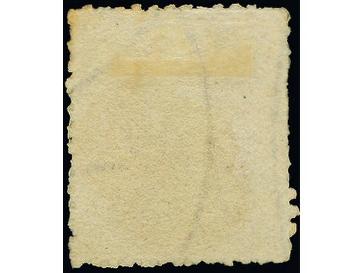 1866 (Jan 24): 1 d. orange-vermilion, perf. 13, wmk. Script, of good fresh colour, no og. fine SG £ 200
