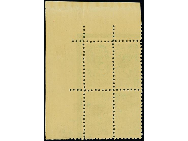 1905-13, Bantam ½ d. bluish-green, perf. 12½, wmk. Crown over A upright inverted, unused block of four, mint never hinged og.