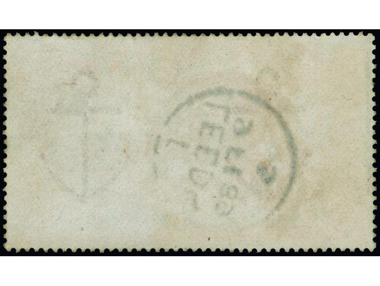 1882 £5 orange watermark large anchor (AA) a fine example (minor imperfections) cancelled with a light strike of the Leeds cd