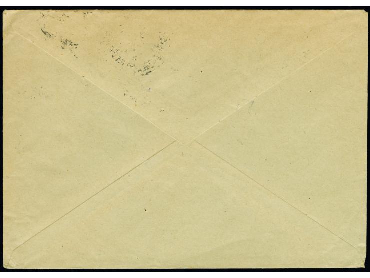 1944, Aufdruckmarken 2x 1 Pfg. und Zusammendruck 4 / 6 Pfg. Hitler portorichtig auf Brief Riga 16.5.44 nach Berlin, Zensurste