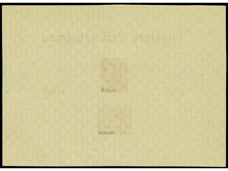 1937, Danziger Leistungsschau-Block, ungezähnt, postfrisch, oben unbedeutend verkürzt, sonst tadellos. ProFi hat lediglich 3 