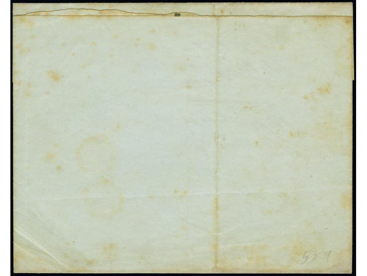 1848, Turkish Steamship Company Entire letter written in Bursa / Brousse shipped from Mudania to Constantinople struck with o