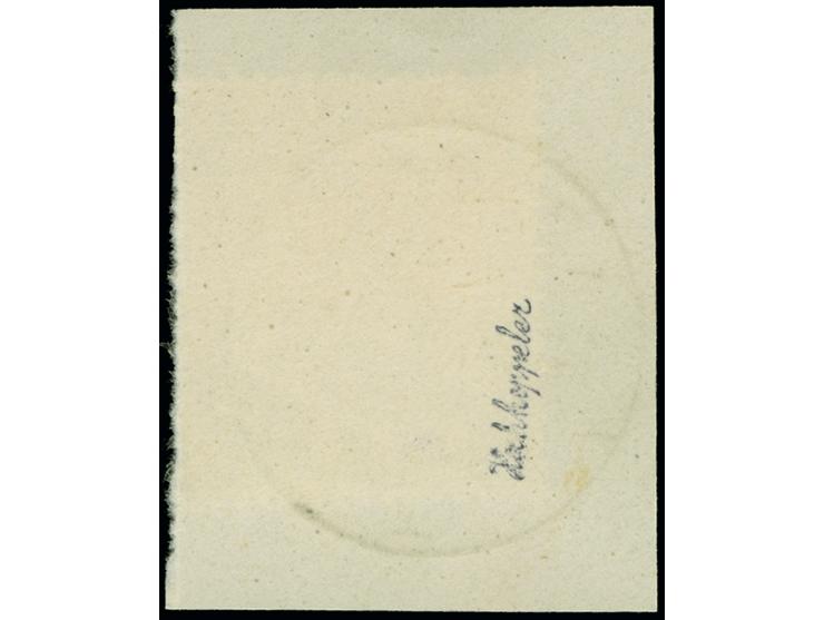 3M. auf 7½Pfg., ohne Netzunterdruck, sauber und klar mit zeitgerechtem Stempel “ZOPPOT 14.7.21” auf Briefstück, tadellos, ein